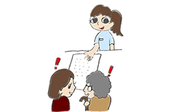 イメージ:施設サ-ビス計画の立案